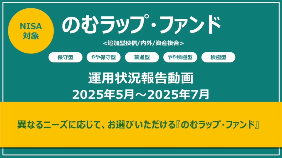 のむラップ・ファンド(積極型) | 商品・サービス | 野村アセット