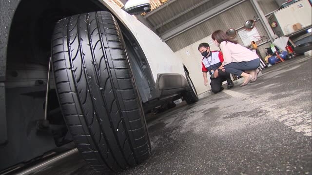 雨が降ると事故率が５倍に 要因の一つがタイヤの劣化 摩耗 長梅雨に備え車の点検を 岡山 香川 Ohk 岡山放送