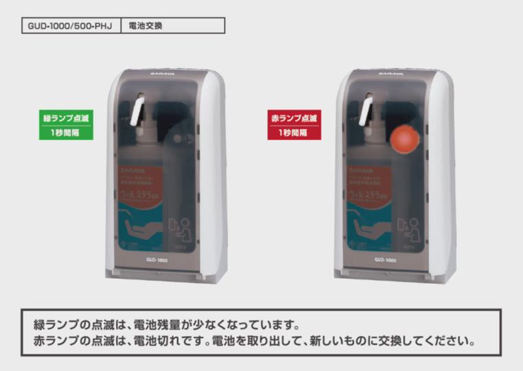GUD-1000-PHJ | GUD-1000-PHJ | 製品メンテナンス情報 | サラヤ業務用 