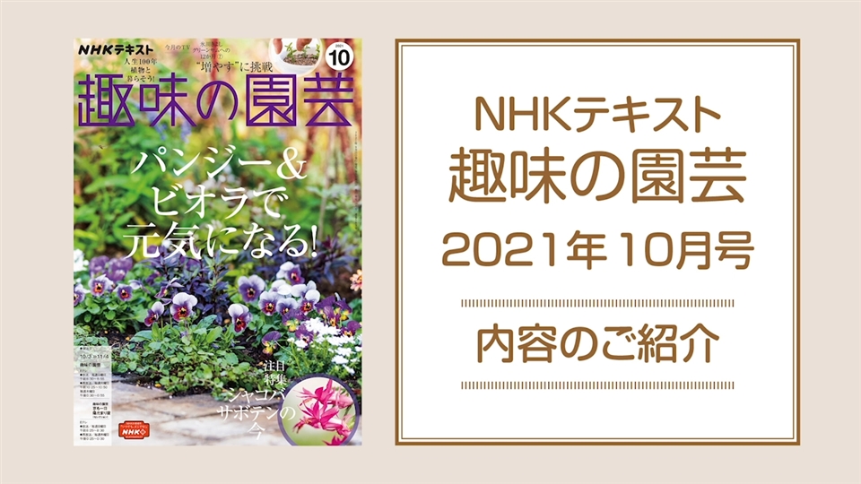 ｎｈｋ 趣味の園芸 21年10月号 Nhk出版