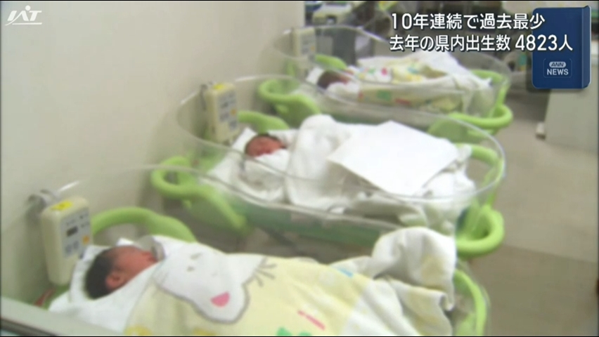 去年県内で生まれた子どもの数は４８２３人　出生数過去最少を更新【岩手】