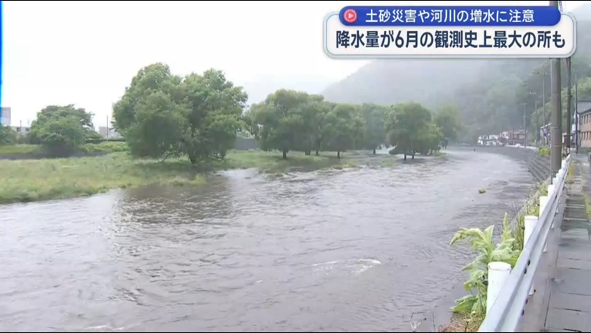 降水量が６月観測史上最大の所も　あすまで土砂災害や河川増水に注意【岩手】