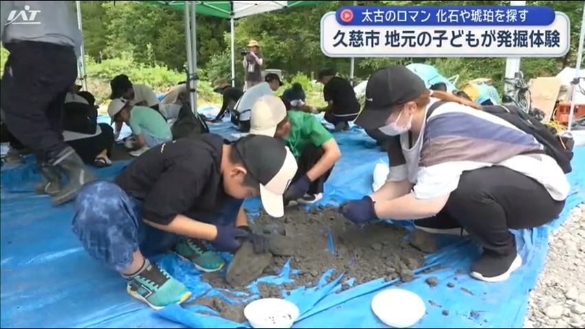 琥珀や化石を発掘する体験会【岩手・久慈市】
