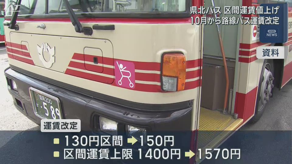 岩手県北バス１０月から運賃改定【岩手】