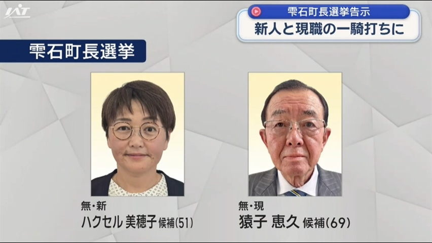 雫石町長選告示　現職と新人の一騎打ちに【岩手】