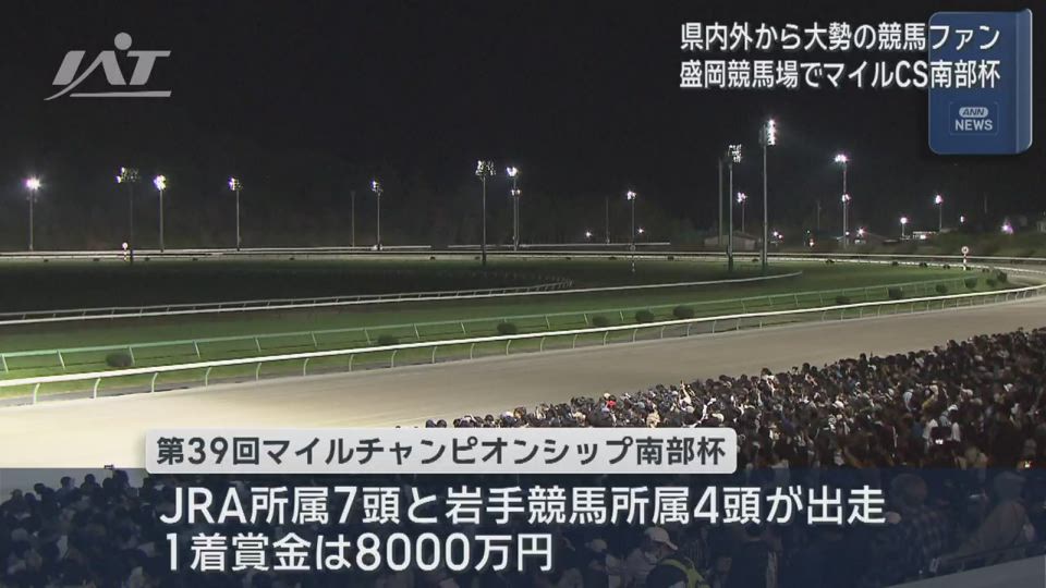マイルチャンピオンシップ南部杯に大勢の競馬ファン【岩手・盛岡市】