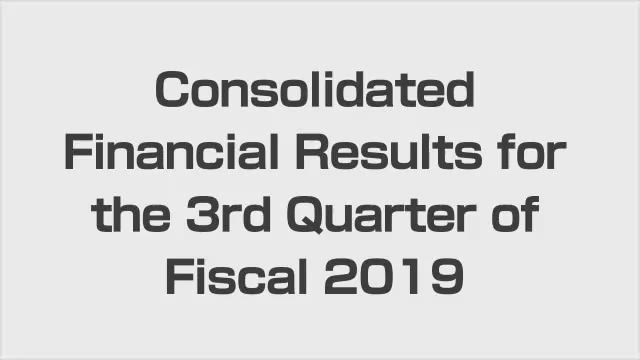 Olympus Corporation Consolidated Financial Results for the 3rd Quarter of Fiscal 2018 and Full-Year Forecasts