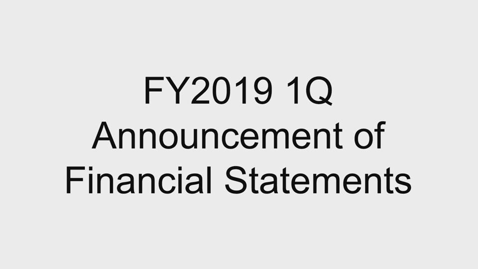 AEON CO., LTD. FY2019 1Q Financial Announcement