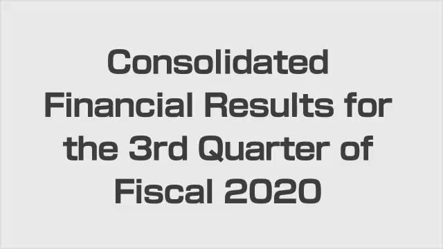 Olympus Corporation Consolidated Financial Results for the 3rd Quarter Fiscal 2020 and Full-Year Forecasts