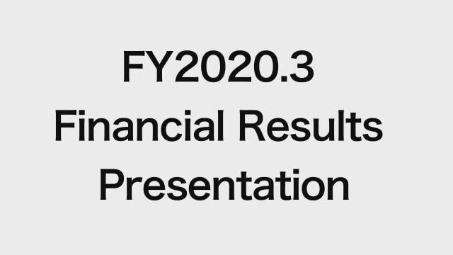 East Japan Railway Co. FY2020.3 Financial Results Presentation