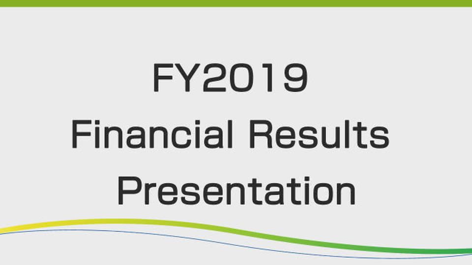 DAIICHI SANKYO COMPANY, LIMITED FY2019 Financial Results Presentation