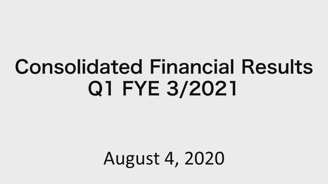 Marubeni Corporation Consolidated Financial Results Q1 FYE 3/2021