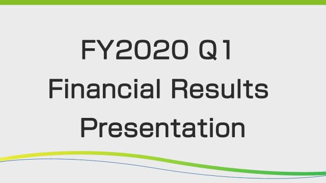 DAIICHI SANKYO COMPANY, LIMITED FY2020 Q1 Financial Results Presentation