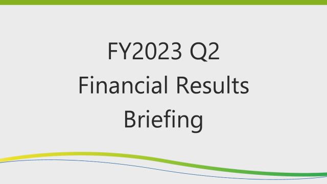 DAIICHI SANKYO COMPANY, LIMITED FY2023 Q2 Financial Results Presentation