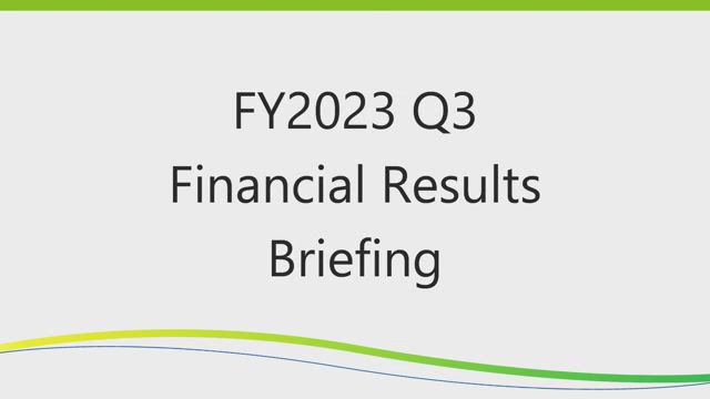 DAIICHI SANKYO COMPANY, LIMITED FY2023 Q3 Financial Results Presentation