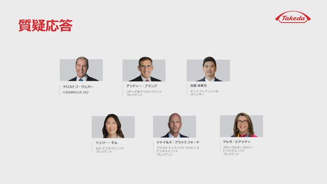 武田薬品工業株式会社 2024年度決算説明会 成長と株主還元へのコミットメント