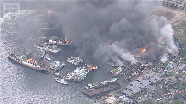 速報】広島・呉市の船解体工事現場で火災 付近の住民356世帯650人に