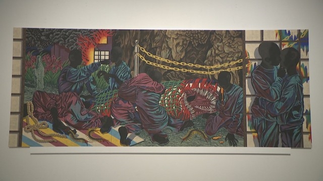 日本画家が児島虎次郎が使ったアトリエに滞在して制作 大原美術館で
