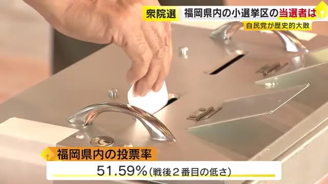 【衆院選】一夜明け当選者が朝から街頭に　自民が歴史的大敗…県内小選挙区は7議席　ベテラン武田良太氏が落選　福岡