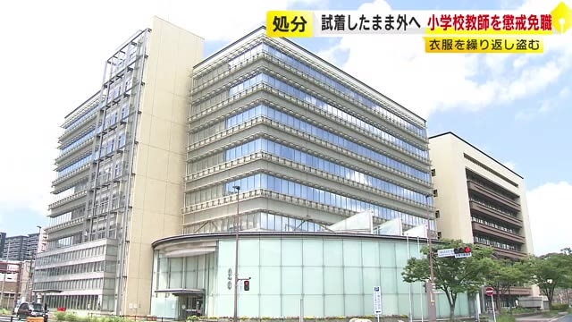 小学校の男性教師（24）を懲戒免職　リユースショップで衣服盗み転売　試着したまま店を出る手口で繰り返す　福岡・北九州市