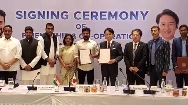 「ＩＴ都市にエコタウンのノウハウを」北九州市とインド・テランガナ州が友好協力協定締結　福岡・北九州市