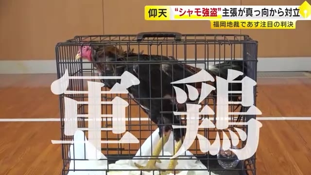 シャモめぐる注目の裁判　“強盗”か“購入”か…被告「代金払った」被害者「売買の話していない」真っ向対立に判決の行方は　福岡地裁