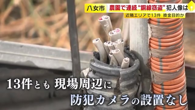 カッターでばっさりと…農業用ハウスで銅線窃盗13件相次ぐ「まさか盗られるとは」　イチゴ農園などの電気配線が被害　福岡
