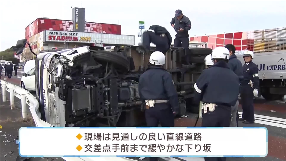 【速報・動画あり】国道3号線で車6台絡む事故　トラックが横転　男女6人けが　現場周辺は通行止め→再開　福岡・宗像市