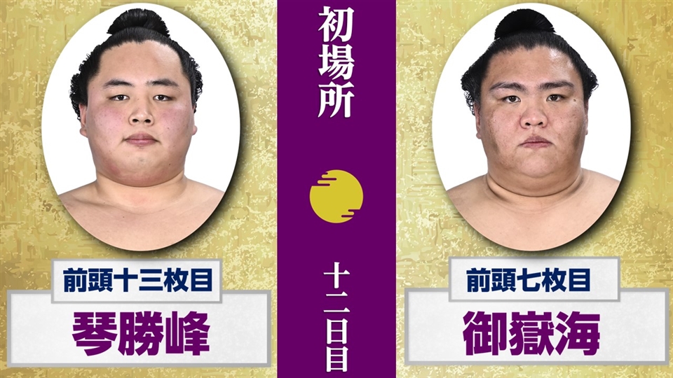 大相撲 初場所 1月23日(木) 十二日目 幕内 前半 - 大相撲中継 - NHK
